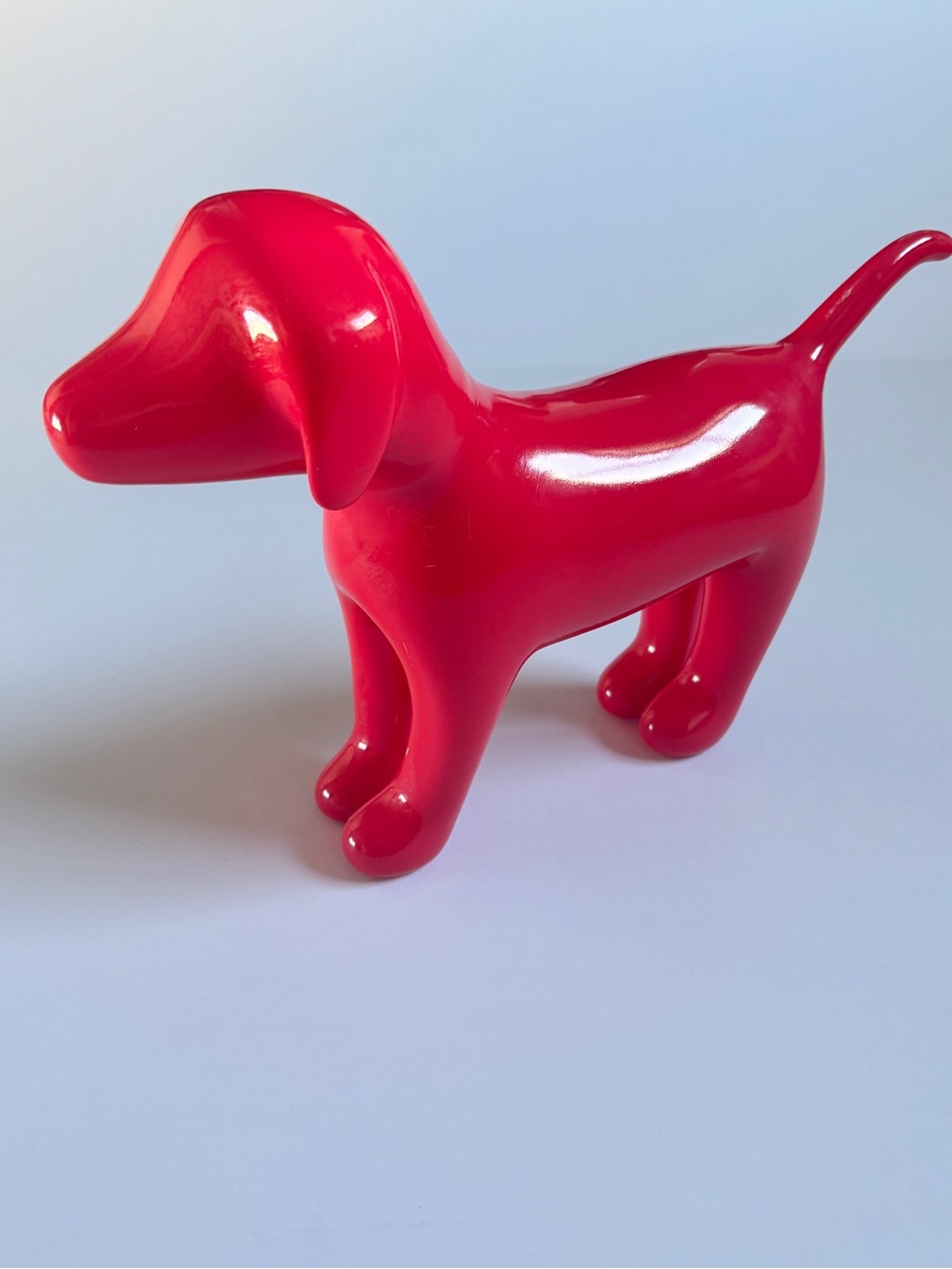Victoria’s Secret PINK Red Dog Store Display Prop 12” Rare Hard Plastic Y2K
